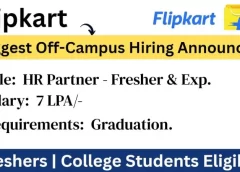 Flipkart Job Hiring - find the best Job